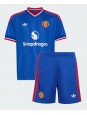 Manchester United Kobbie Mainoo #37 Venkovní dres pro děti 2026-27 Krátký Rukáv (+ trenýrky)